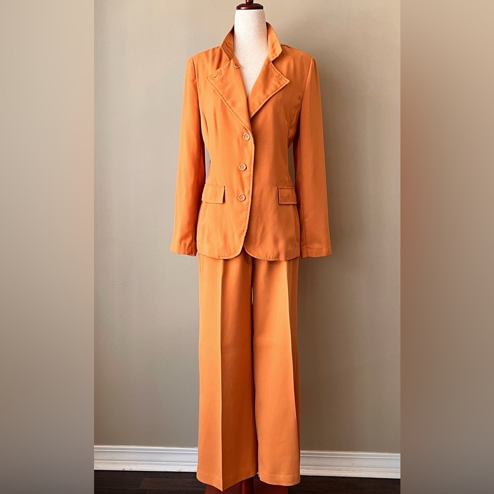 Metrostyle Vibrant Orange Pantsuit